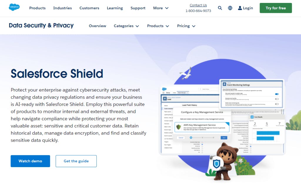 Salesforce Shield Website