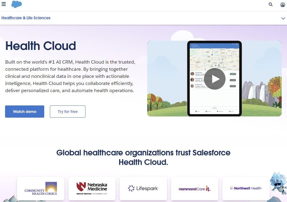 Salesforce Health Cloud Website