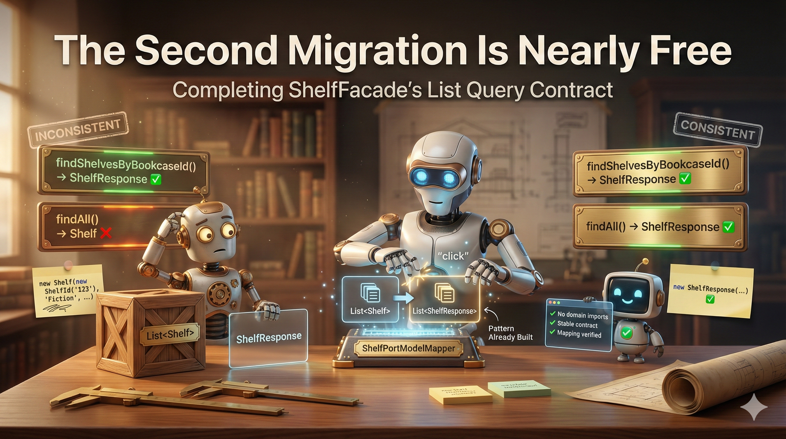 The Second Migration Is Nearly Free: Completing ShelfFacade's List Query Contract