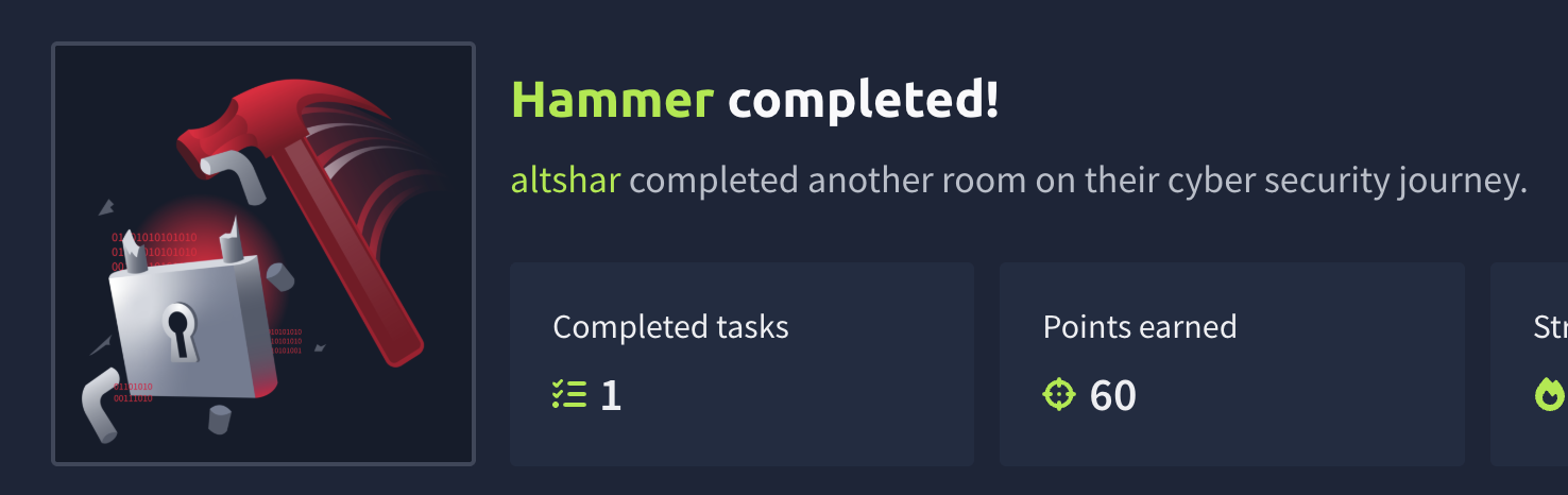 Challenge: Hammer (TryHackMe)