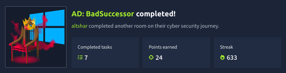 AD: BadSuccessor (TryHackMe)