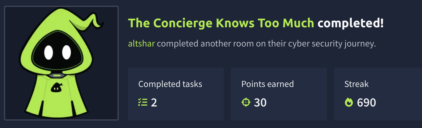 The Concierge Knows Too Much: AI Security (TryHackMe)