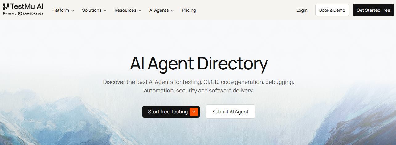 TestMu AI's Agent Directory | TestMu AI (Formerly LambdaTest) | BestAISO.com