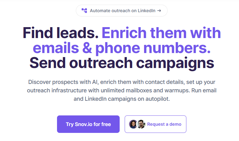Snov.io - Find Leads, Enrich with Emails & Phone Numbers, Send Cold Emails on Best AISO
