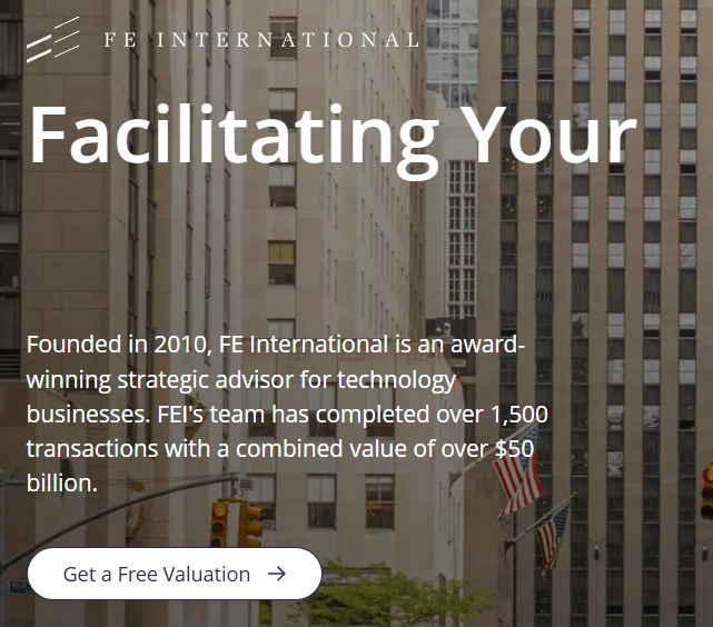 FE International | Technology M&A Advisor on Best AISO