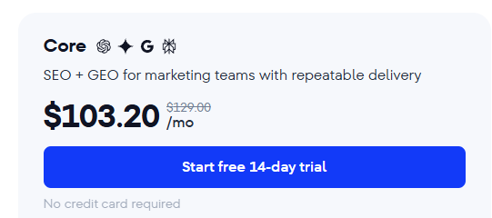 save 20% on core plan SE Ranking on Best AISO