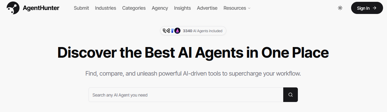 AgentHunter is the ultimate directory for AI agents on Best AISO.