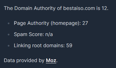 koala ai result for bestaiso.com