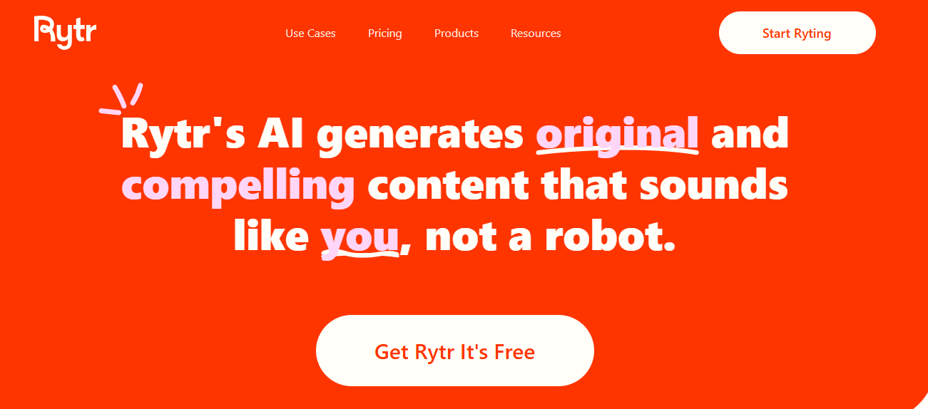 Free AI Writer, Content Generator & Writing Assistant | Rytr | Best AISO