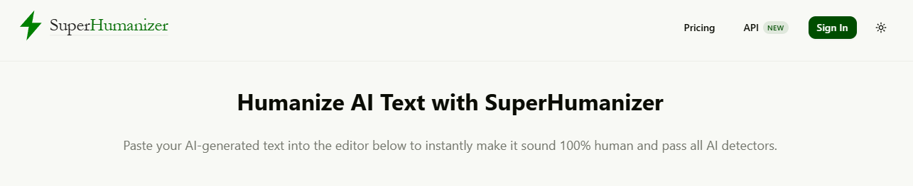 SuperHumanizer: Humanize AI | 100% Free AI Humanizer | Best AISO