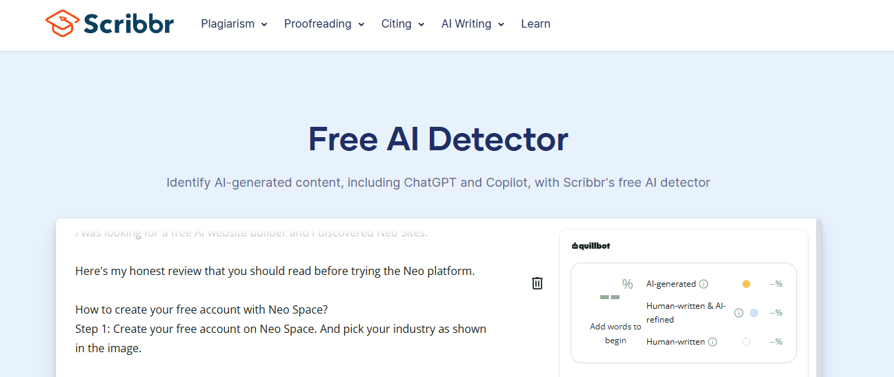 AI Detector - Trusted AI Checker for ChatGPT, Copilot & Gemini on Best AISO