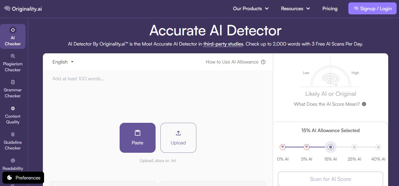 AI Detector - Accurate AI Checker for ChatGPT, GPT-5 & Gemini on Best AISO