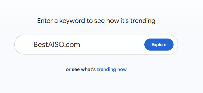 Google trends on BestAISO