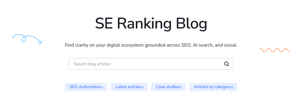 SE Ranking’s SEO Blog: Get the Latest News and Best Practices on Best AISO