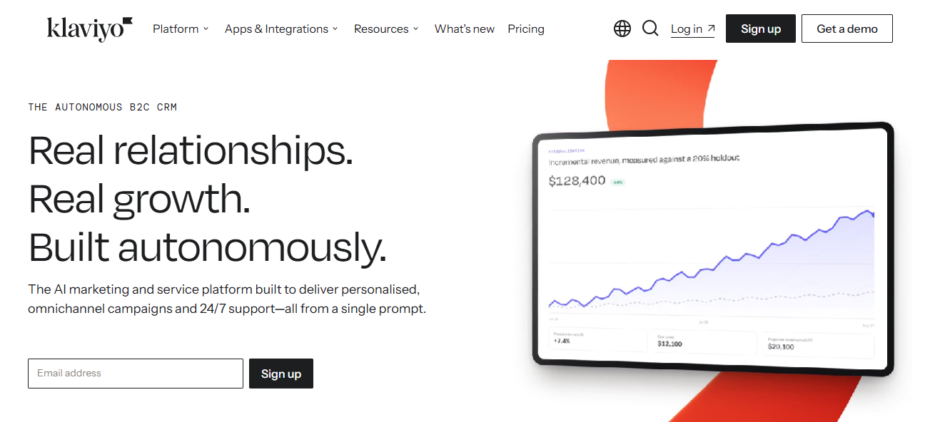 Klaviyo: AI Marketing Platform & B2C CRM | Email, SMS, WhatsApp | Best AISO