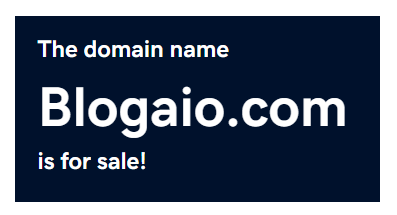 blogaio.com domain for sale on Best AISO
