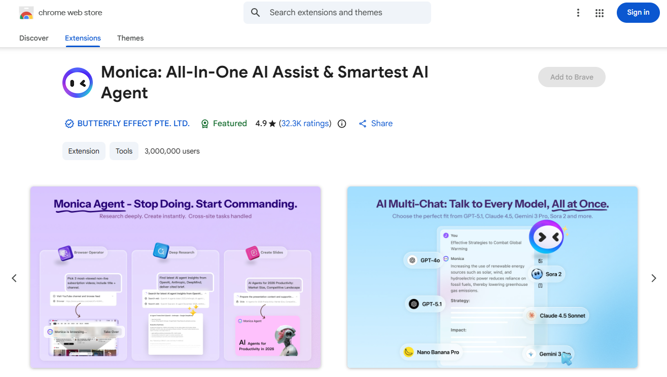 Monica Chrome Extension: All-In-One AI Assist & Smartest AI Agent on Best AISO