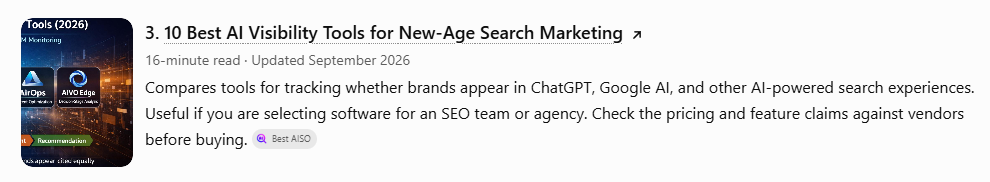 ai visibility tools for search marketing