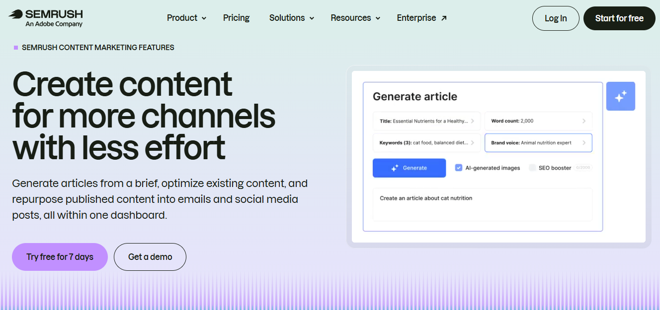Create content with more impact | Semrush Content Toolkit | Best AISO