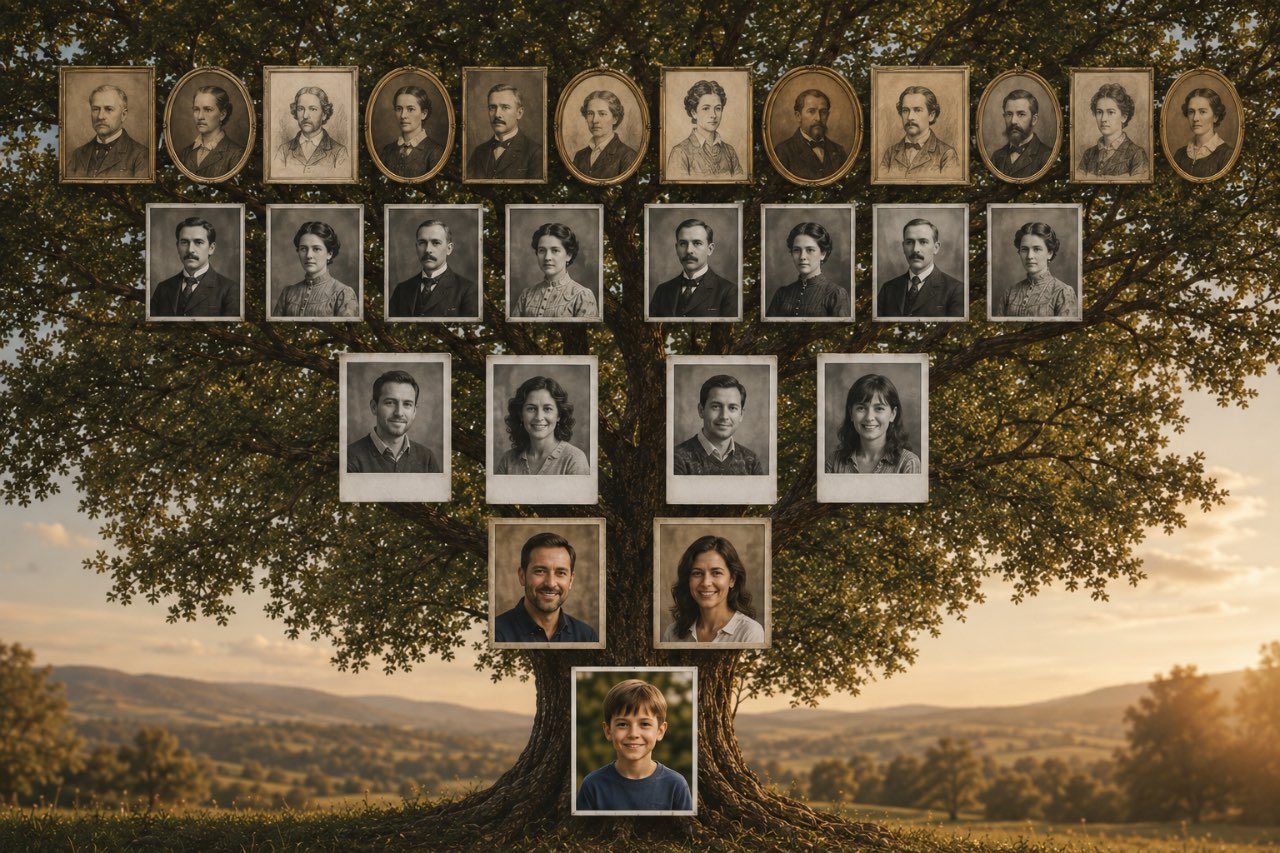 AI-assisted genealogy