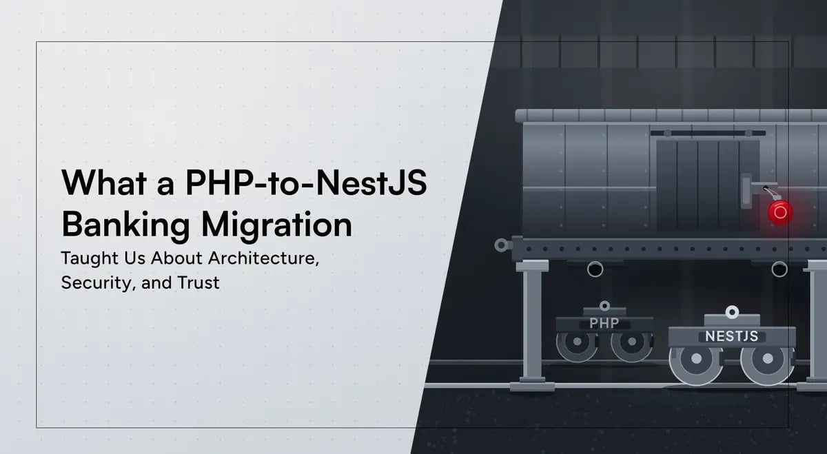 What a PHP-to-NestJS Banking Migration Taught Us About Architecture, Security, and Trust