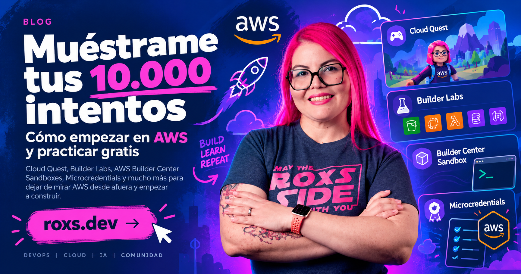 Muéstrame tus 10.000 intentos: cómo empezar en AWS y practicar gratis