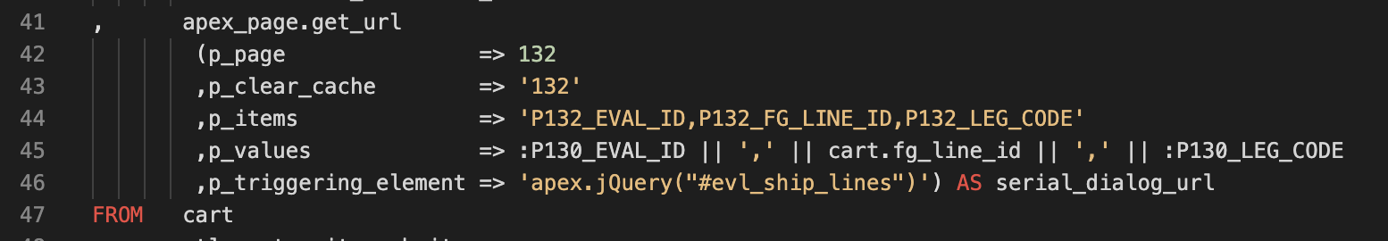 Generate the Link in the IG SQL