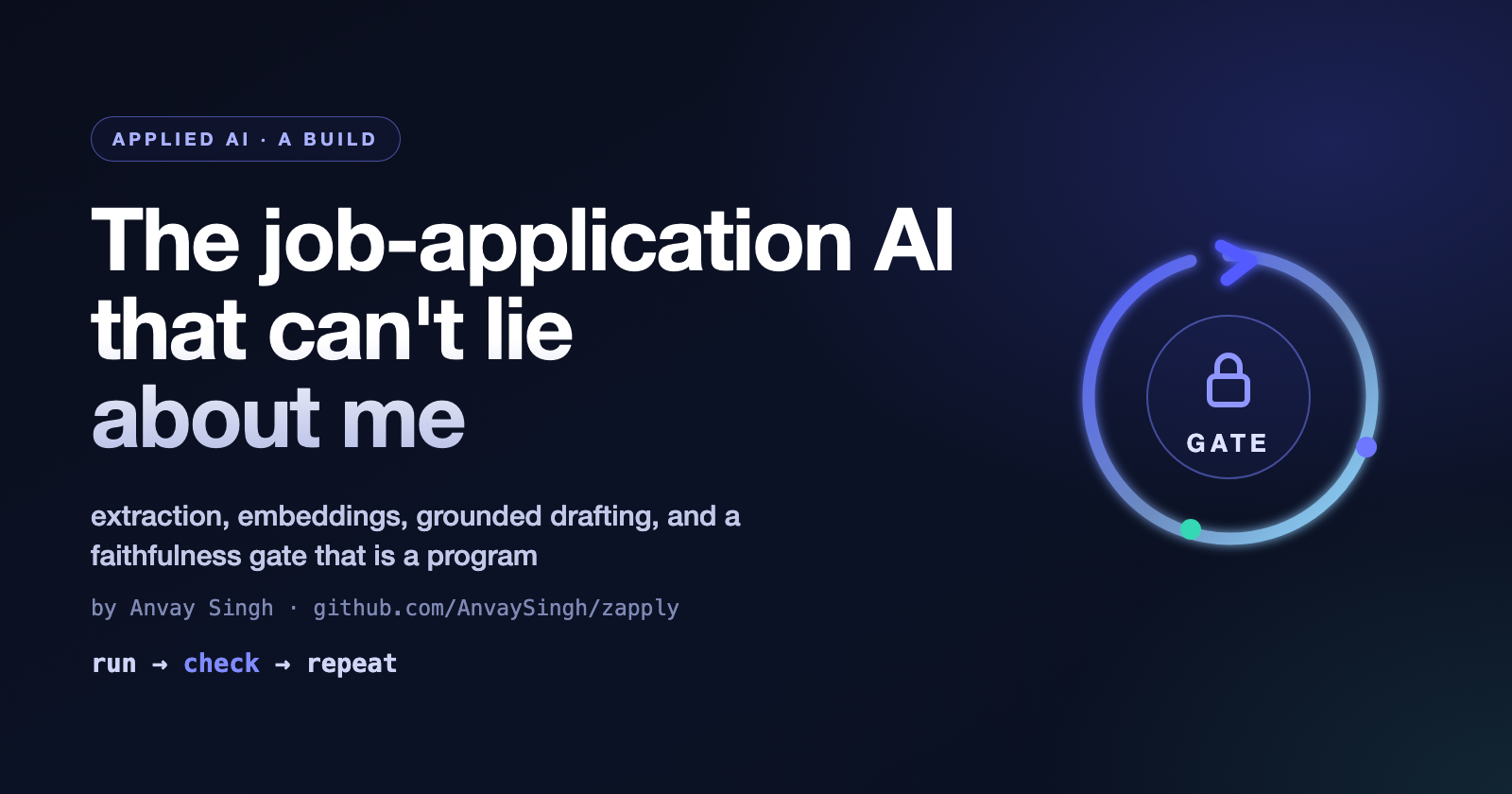 I built a job-application copilot that can't lie about me