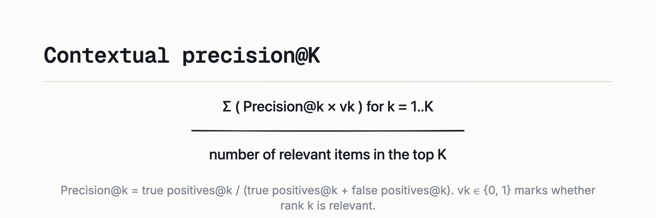 Only the relevant ranks contribute to the average.