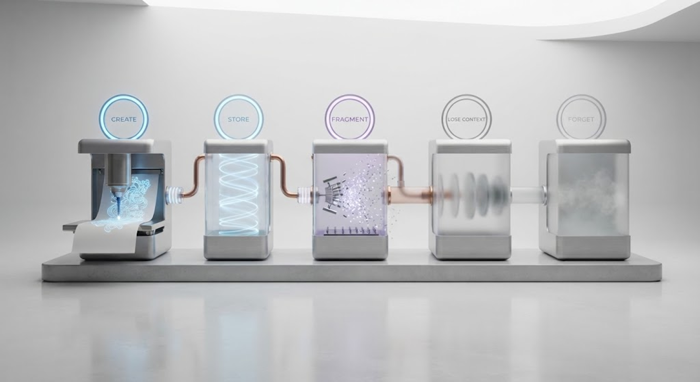 The Forgetting Machine - Why Your Organization Knows More Than It Can Remember
