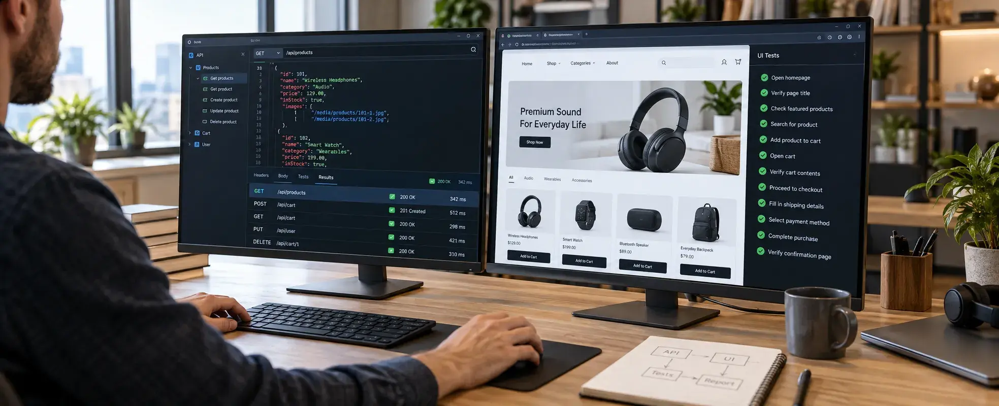 Which Is Better for API Plus UI Testing?