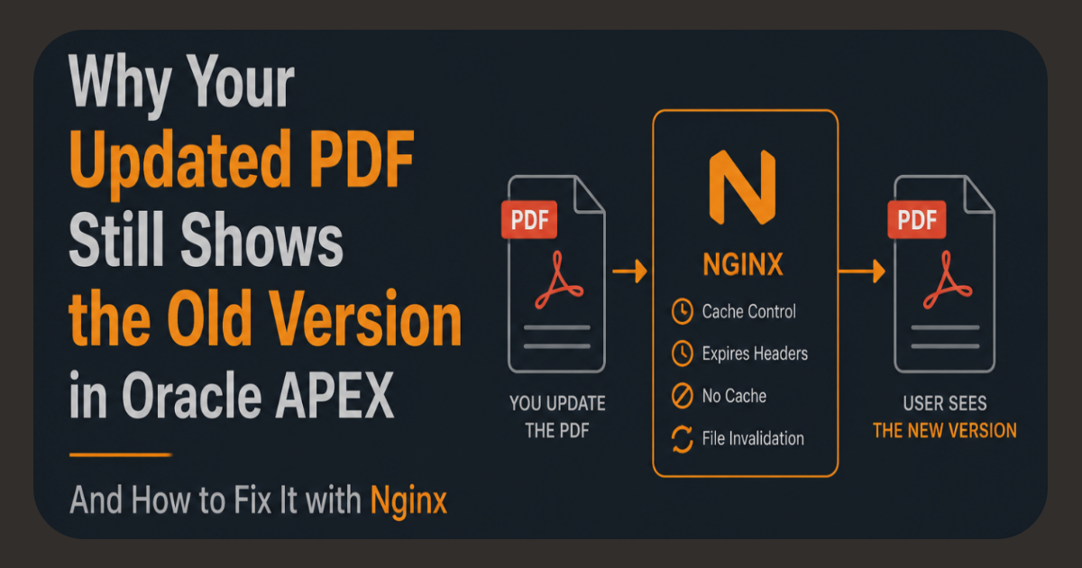 Why Your Updated PDF Still Shows the Old Version in Oracle APEX - And How to Fix It with Nginx