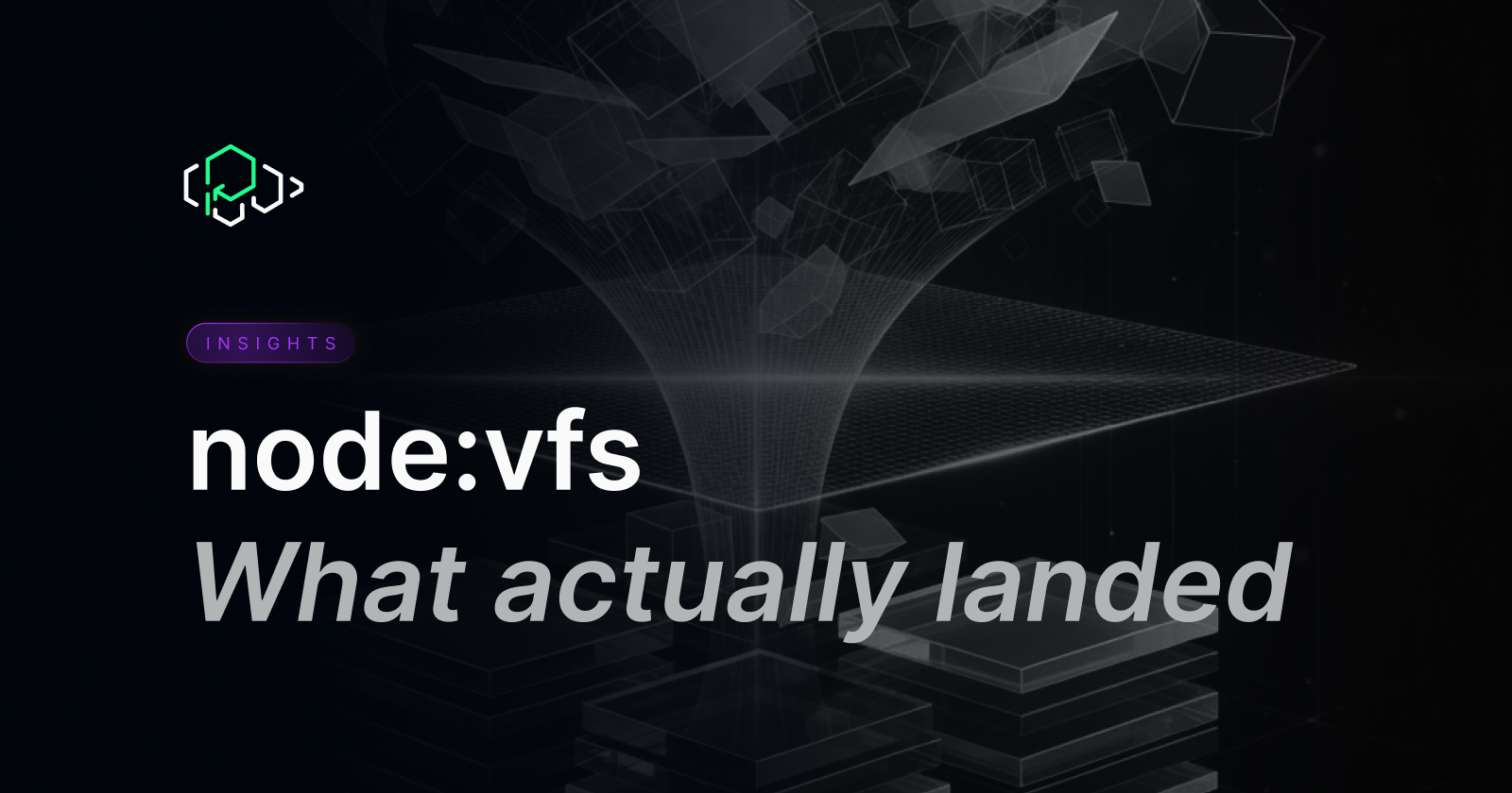 node:vfs: what actually landed