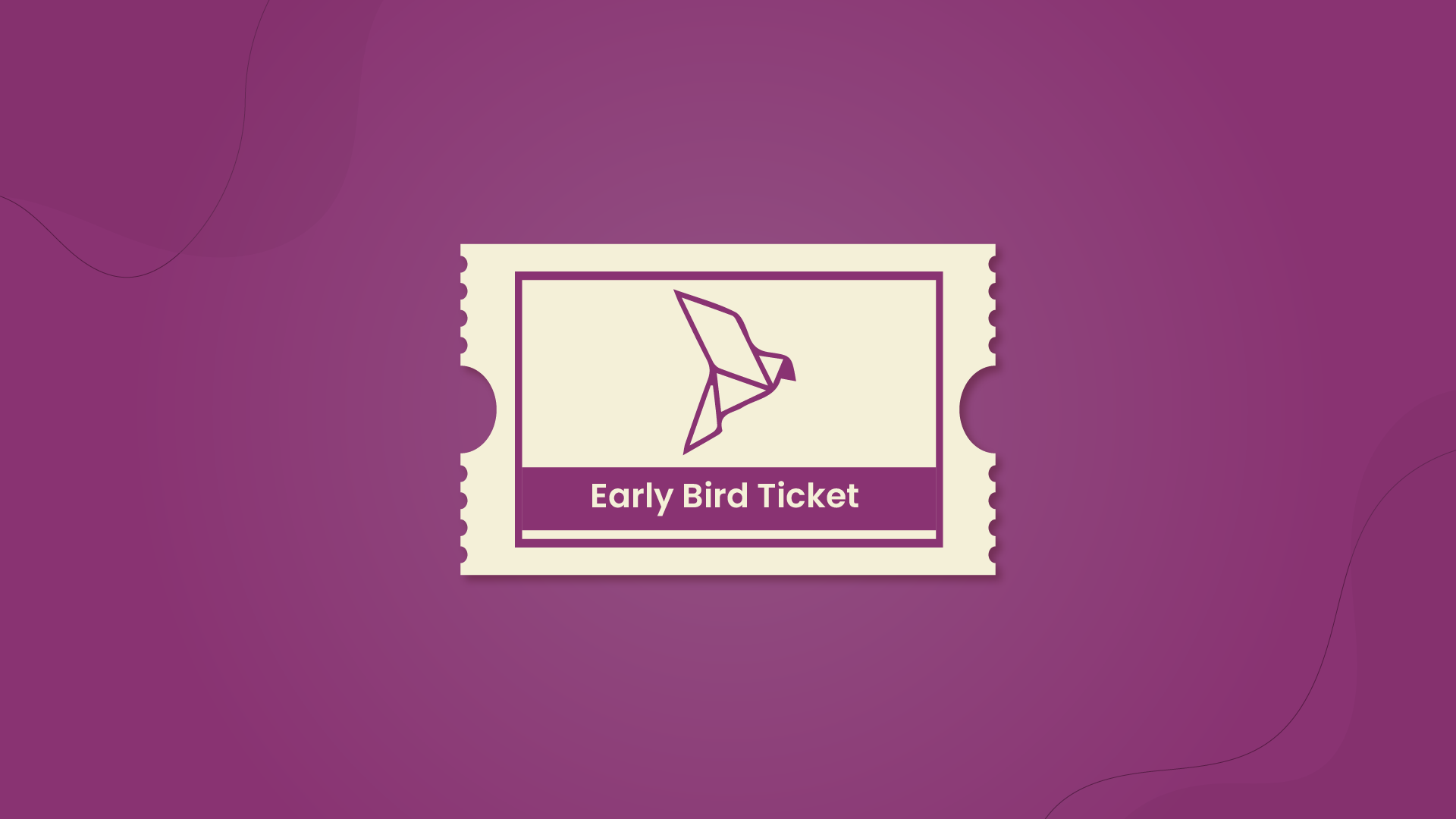 Early bird ticket pricing