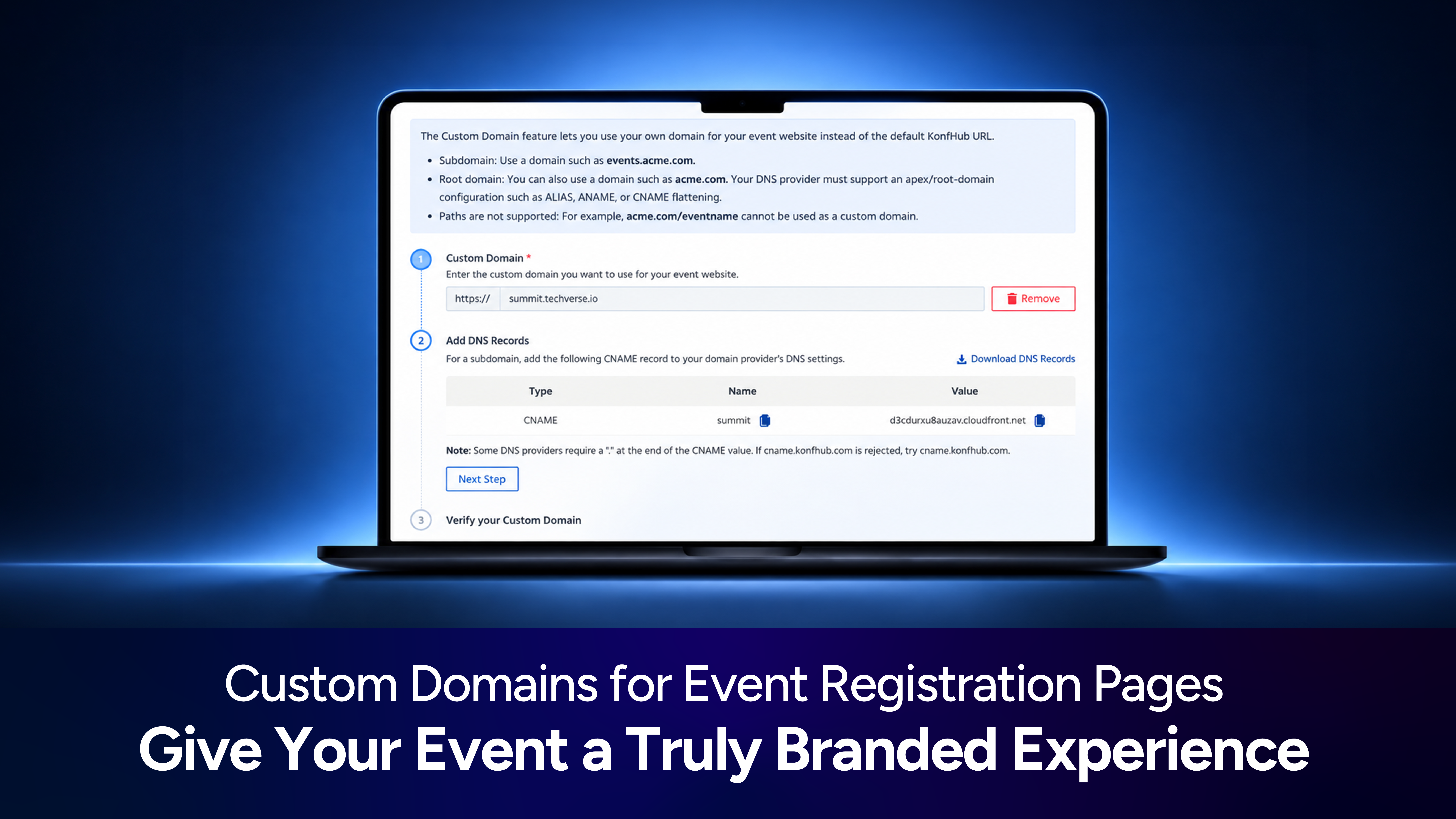 Custom Domains for Event Registration Pages: Give Your Event a Truly Branded Experience