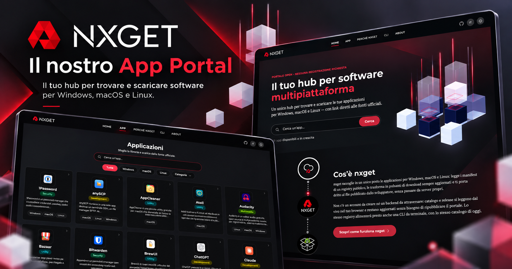 nxget: un hub personale per il software multipiattaforma