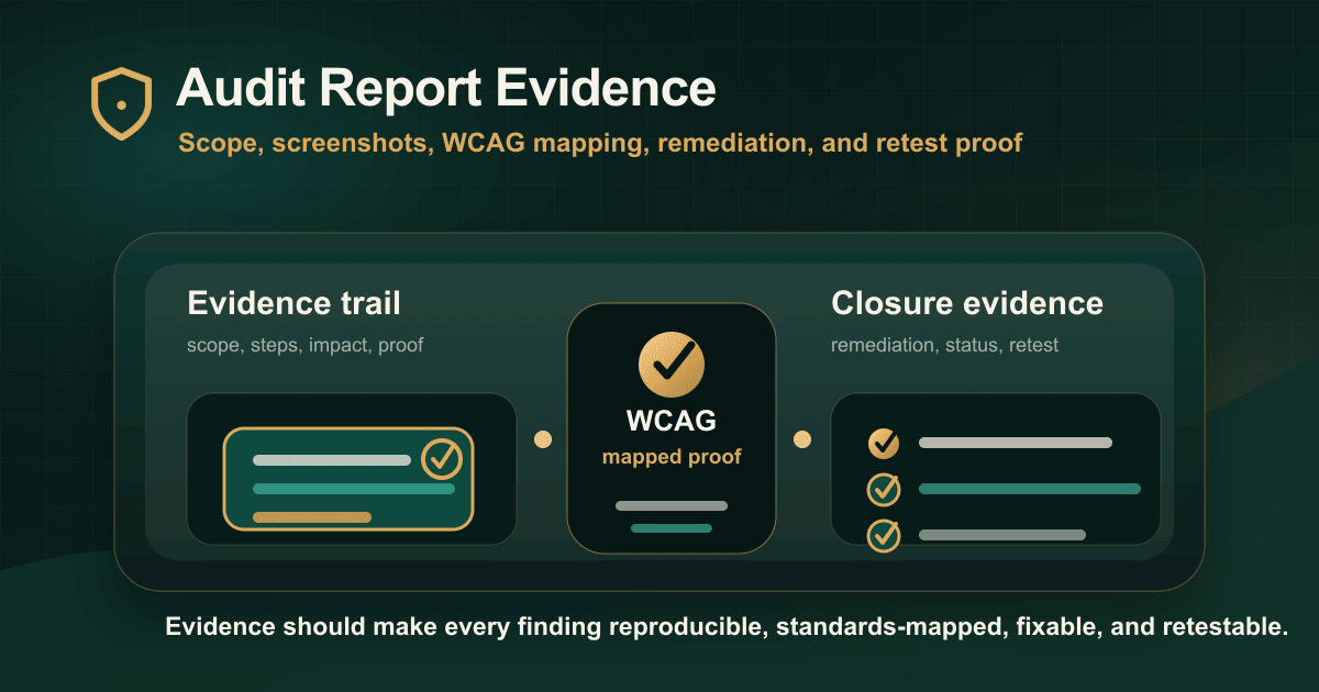 Accessibility Audit Evidence