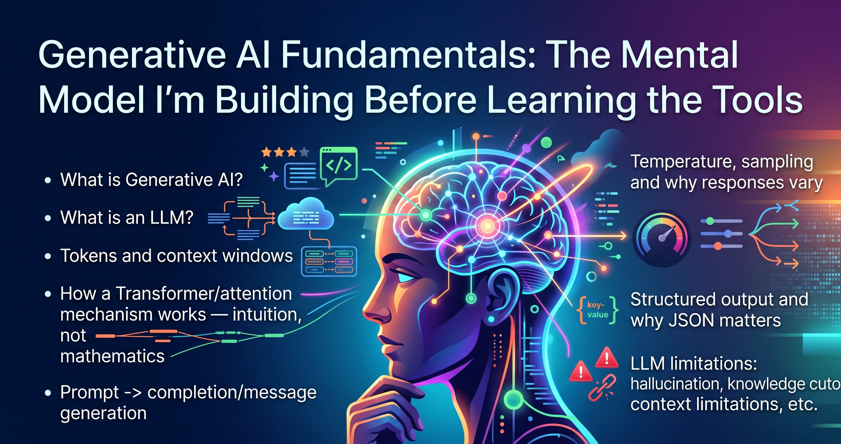 Generative AI Fundamentals: The Mental Model I’m Building Before Learning the Tools