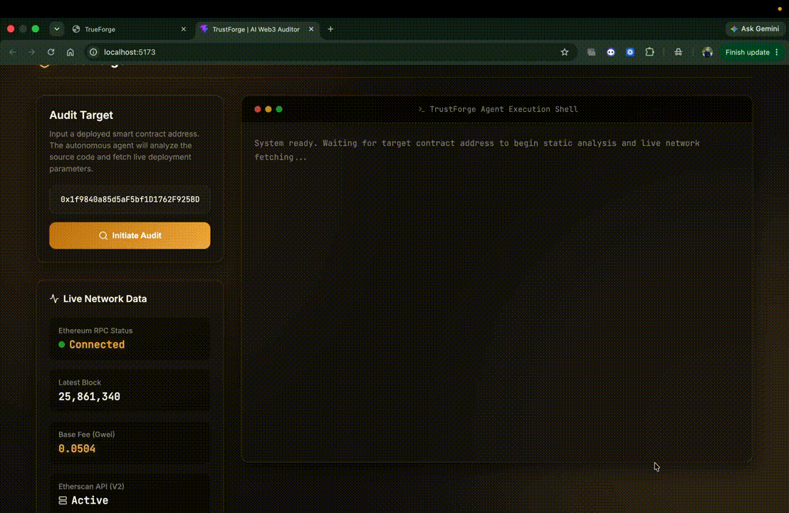 TrustForge: AI-Powered Web3 Smart Contract Auditor