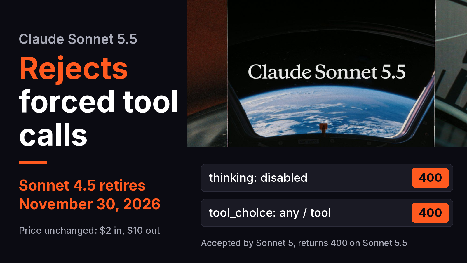 Claude Sonnet 5.5 Rejects Forced Tool Calls, and Sonnet 4.5 Users Have Until November 30
