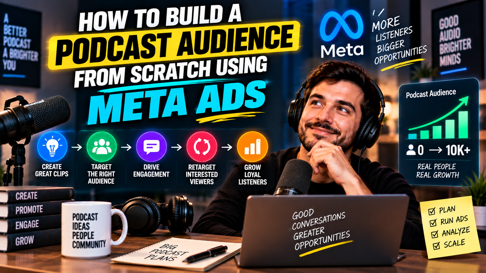 How to Build a Podcast Audience From Scratch Using Meta Ad