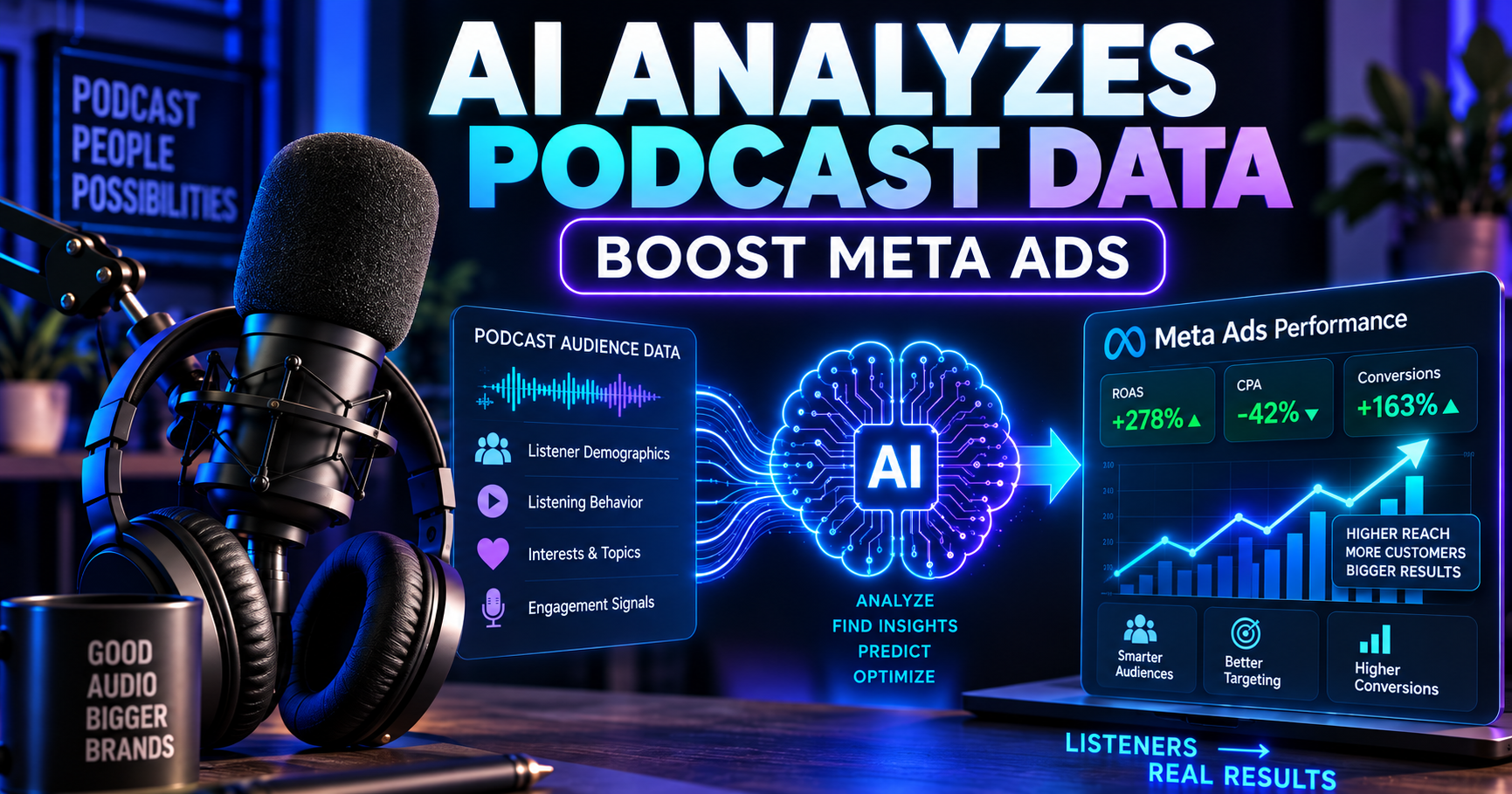 How AI Can Analyze Podcast Audience Data to Improve Meta Ad Performance