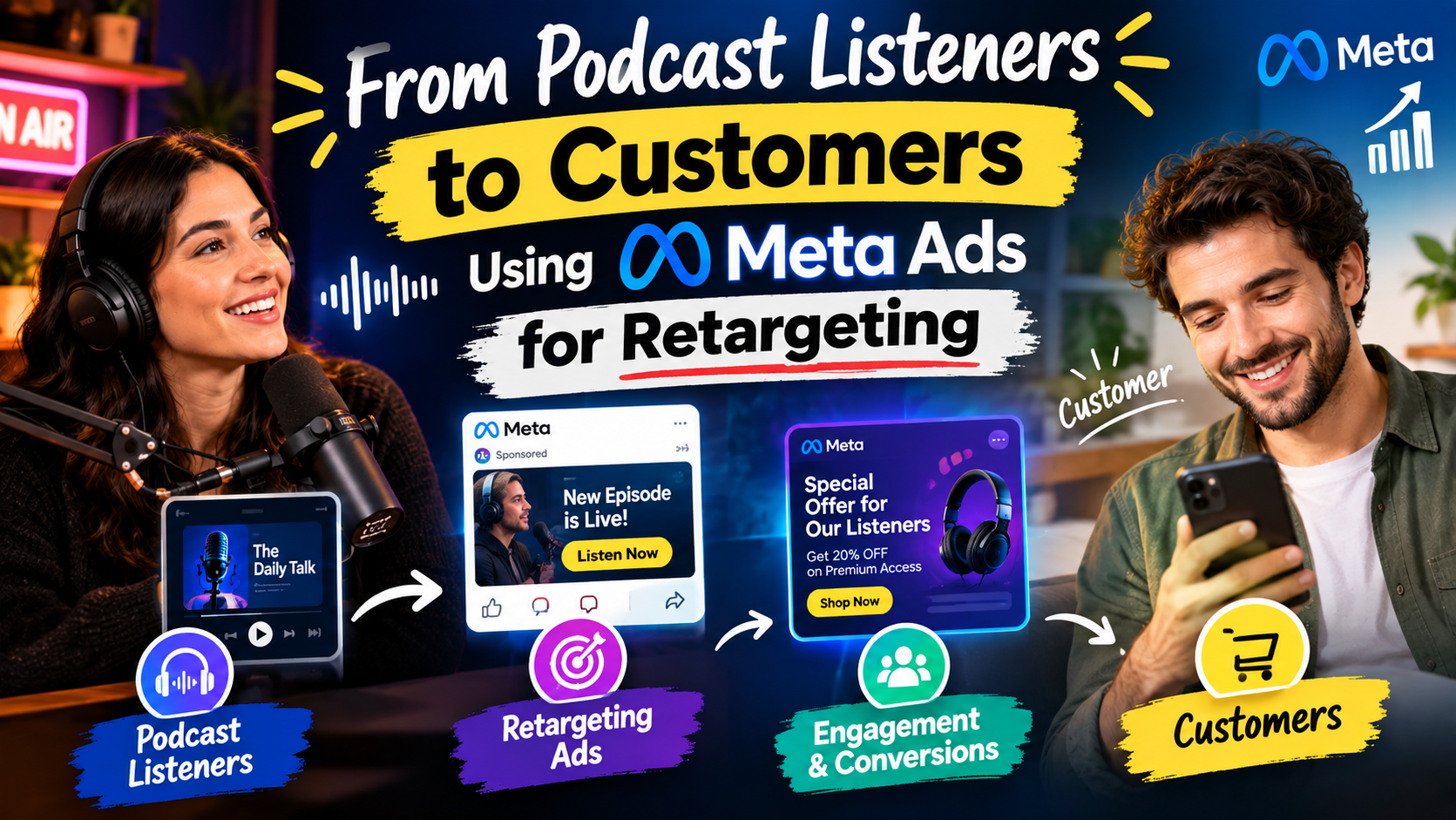 From Podcast Listeners to Customers: Using Meta Ads for Retargeting
