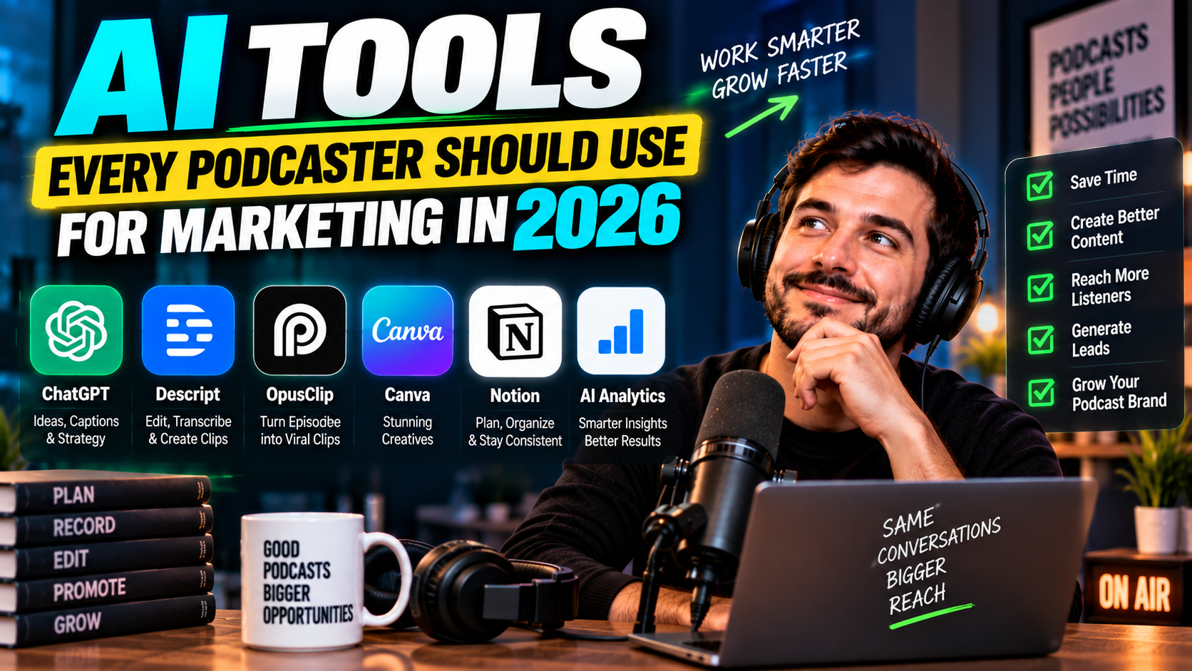 AI Tool Every Podcaster Should Use for Marketing in 2026