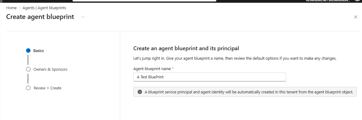 Agent BluePrint