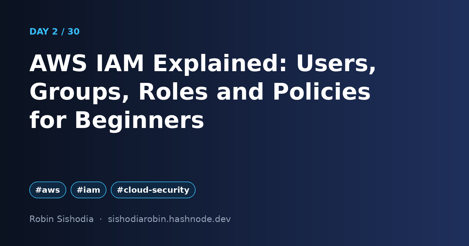 AWS IAM Explained: Users, Groups, Roles and Policies for Beginners