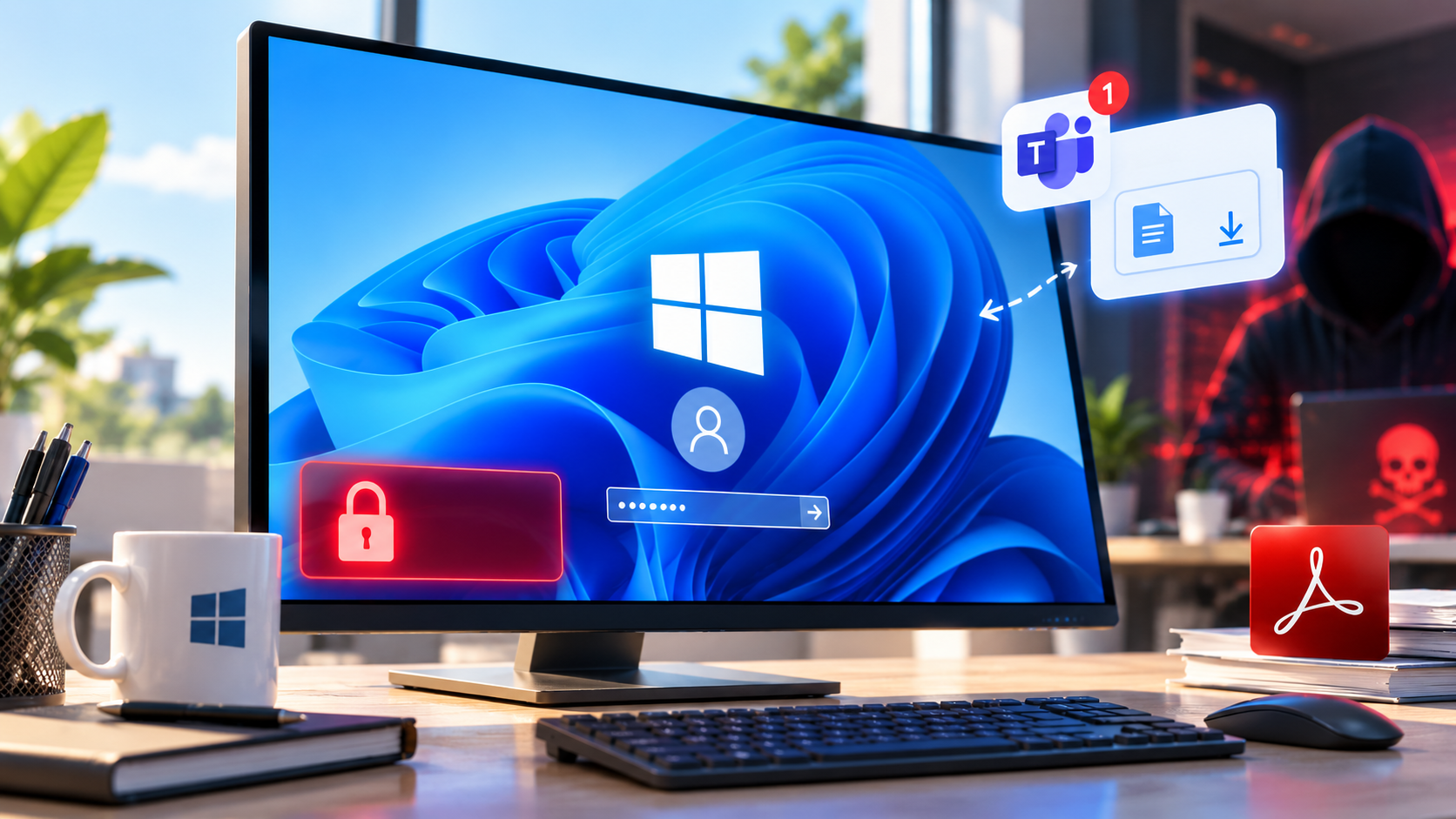 SynkLoader: Malware mới phát tán qua Teams sử dụng màn hình login Windows FAKE để lừa chiếm quyền truy cập