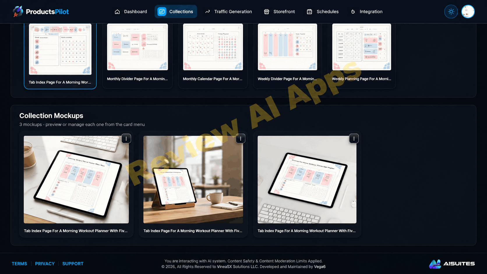 ProductsPilot Review - AI Collection Mockups