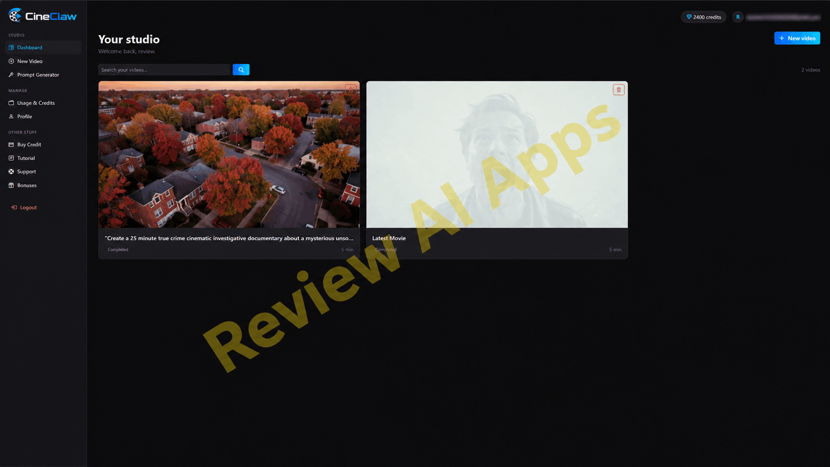 CineClaw Review - Inside The Member's Area