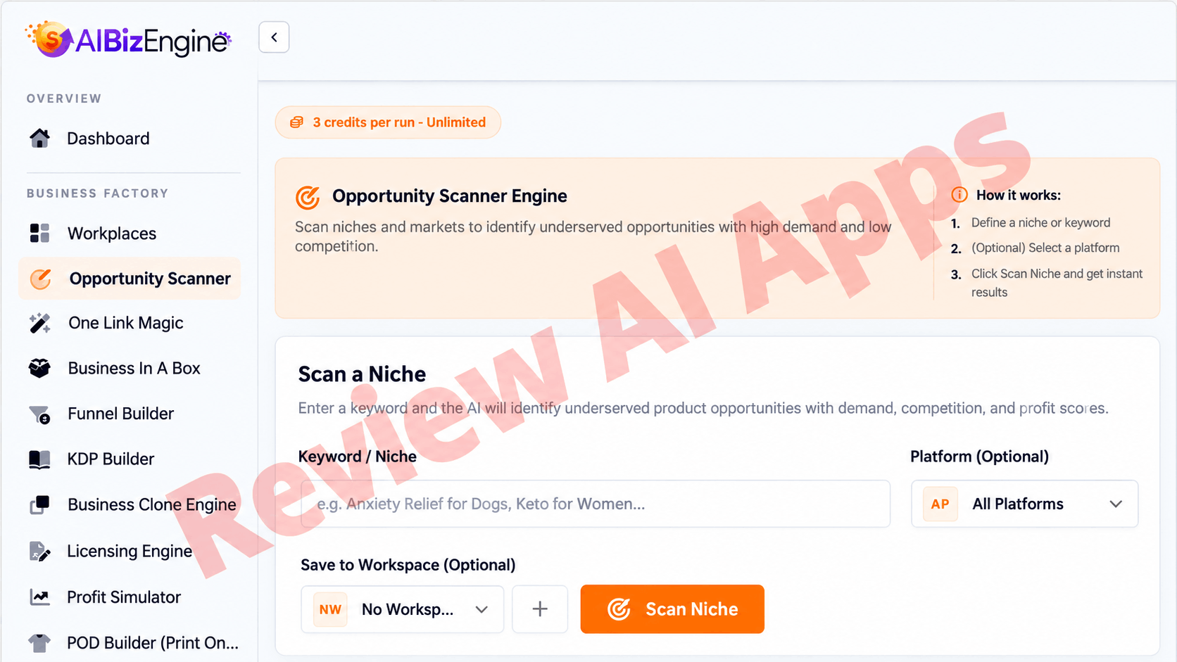 AIBizEngine Review - Inside the Member's Area